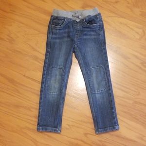 Hanna Andersson dark jeans reinforced knee 100